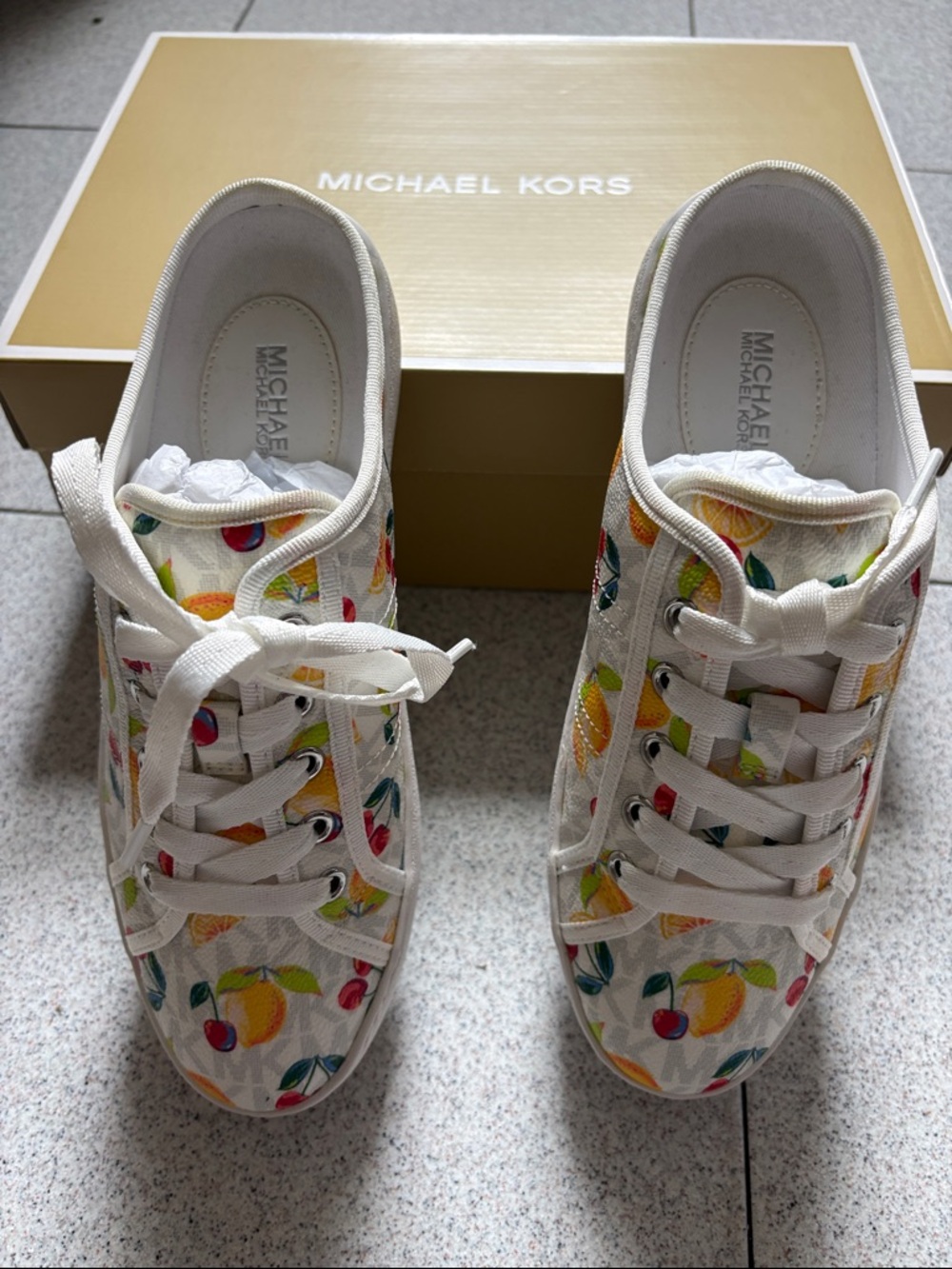 Michael Kors Women Sneakers with Colorful Fruit Print